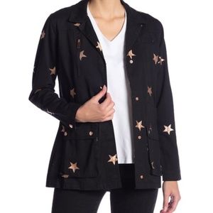 Nordstrom Black Metallic Star Jacket